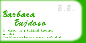 barbara bujdoso business card