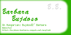 barbara bujdoso business card